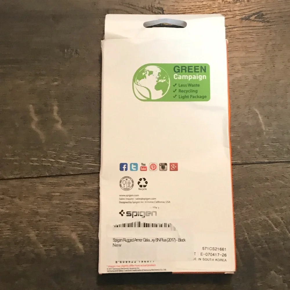 Spigen Rugged‎ Armor Galaxy S8+ Case NIB